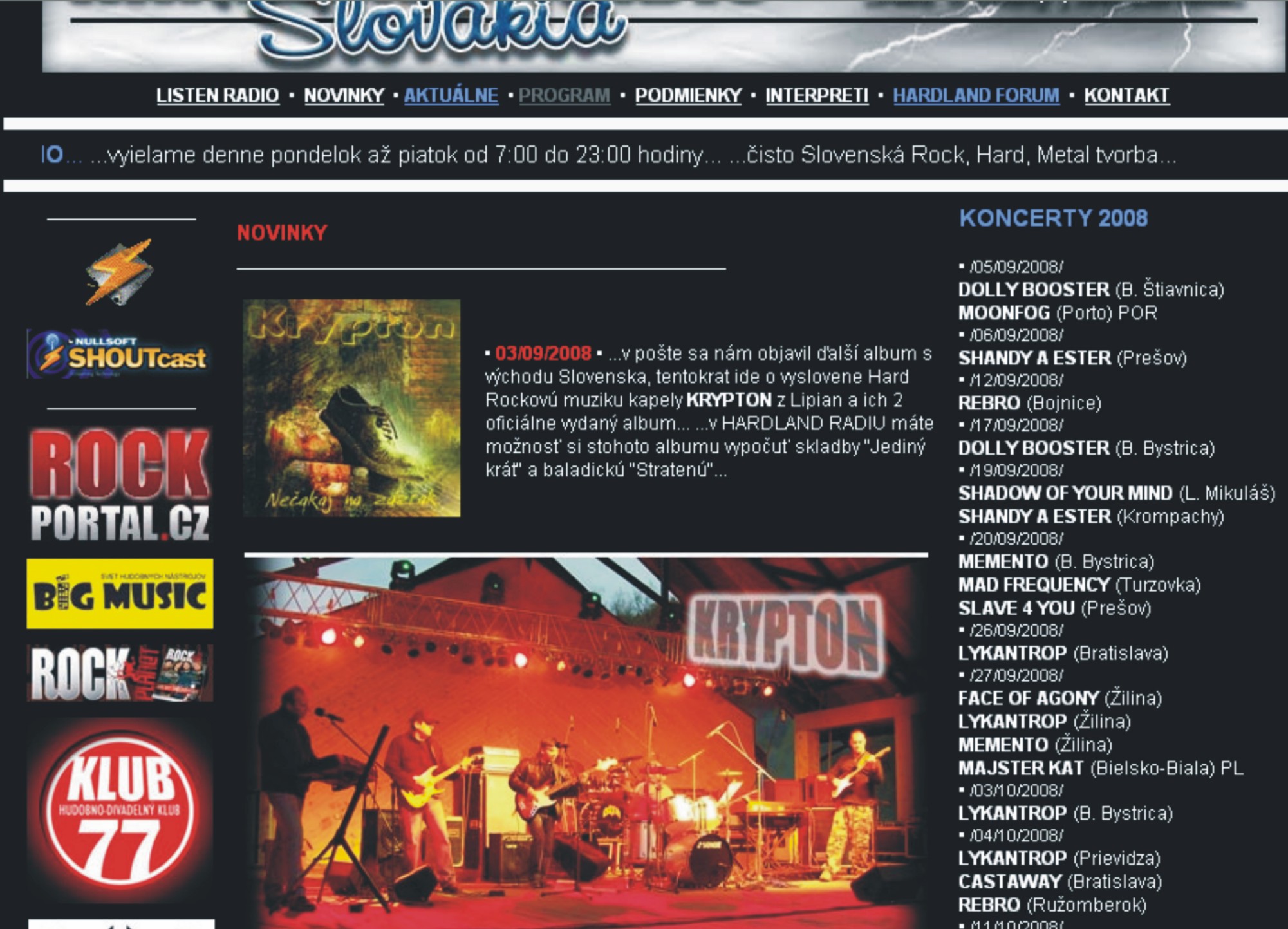 Hardland rádio: Krypton