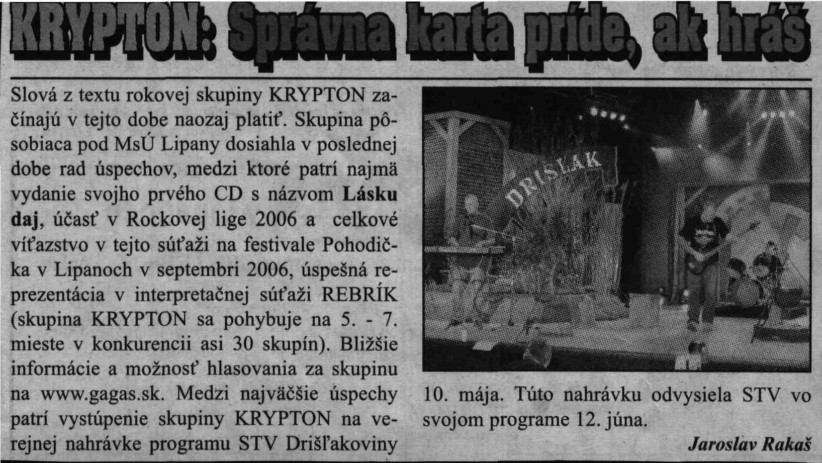 Krypton - Správna karta príde