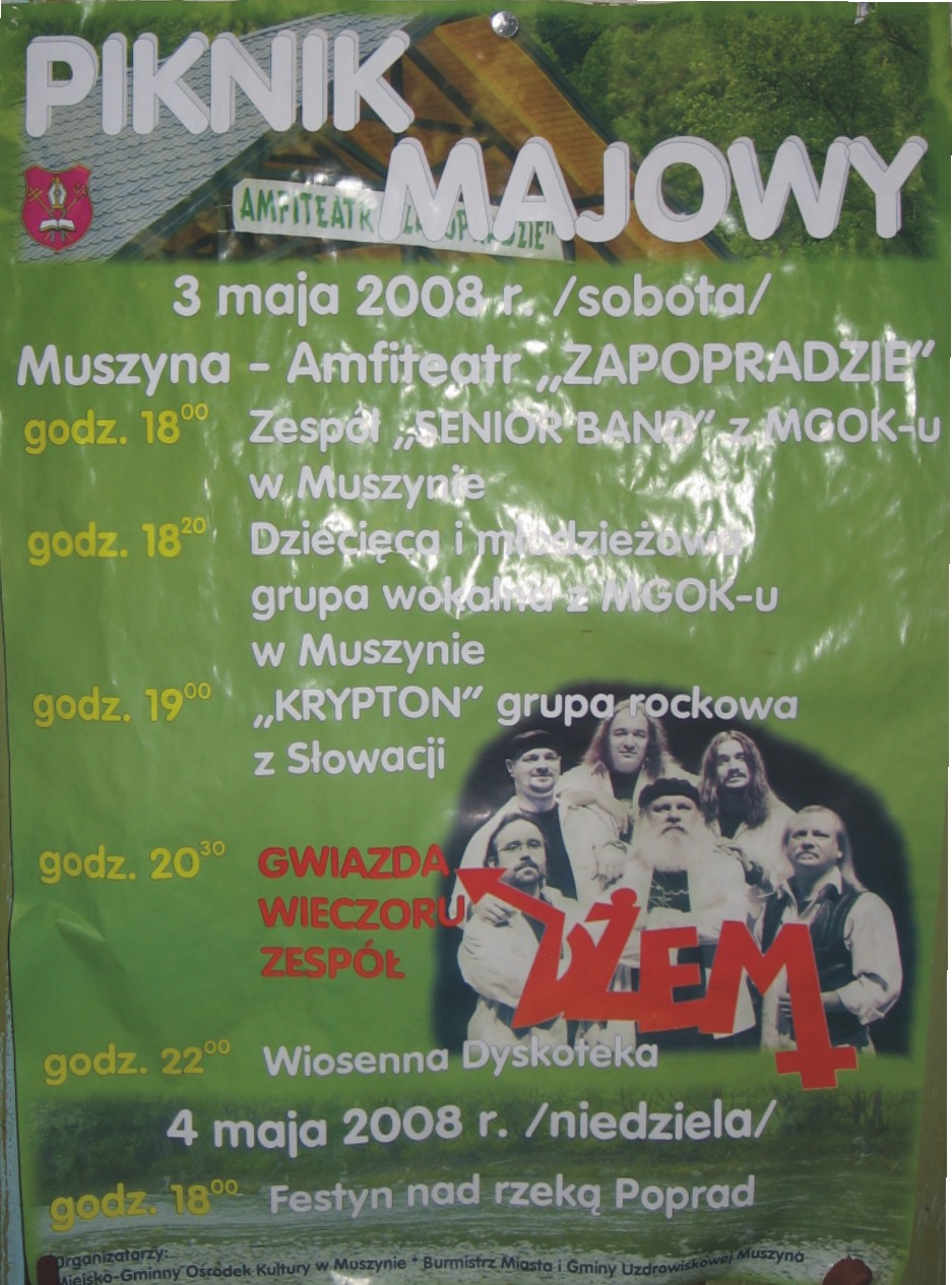 Koncert Krypton Muszyna 2008 plagat