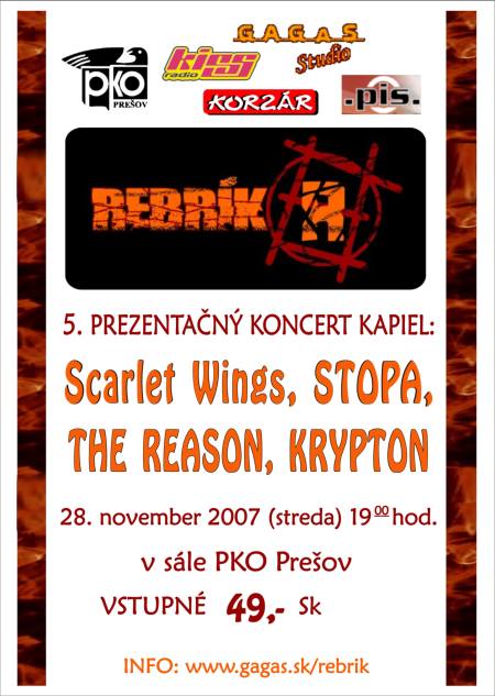 Koncert Krypton plagát REBRÍK
