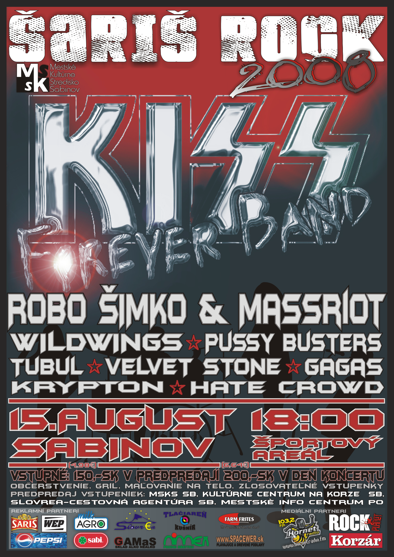 Koncert krypton ŠARIŠ ROCK 2008